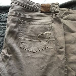 American eagle skinny jeans khaki